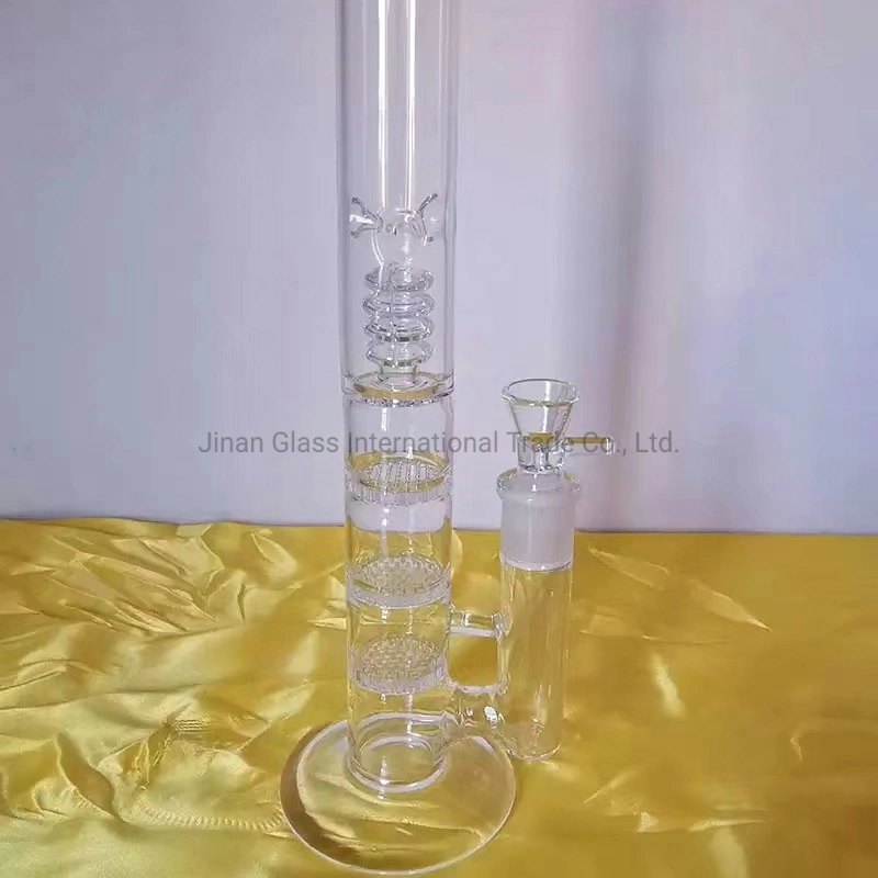 Wholesale Honeycomb Ablets Filter Pipes Recycler Water Pipe Glass Hookah Smoking Water Pipe