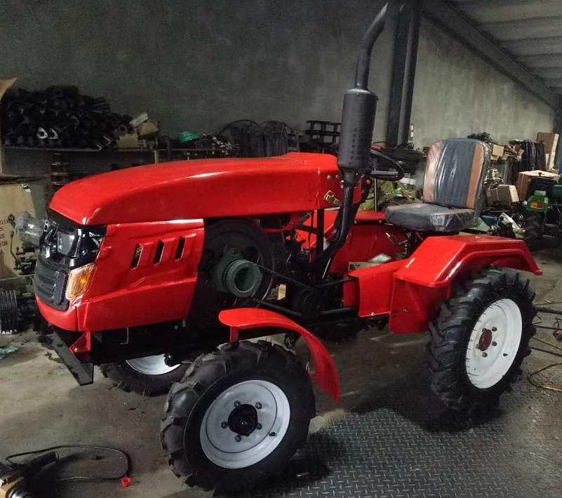 Lansu Good Quality 2 Wheels Drive Tractor Agricultural 12HP 15HP 18HP 20HP Mini Small Tractor