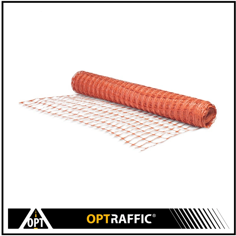 Opt23 Factory High Strength Security Protection Outdoor Orange Safety Fence Tensile Plastic Mesh for Construction Barrier Warning Fenc