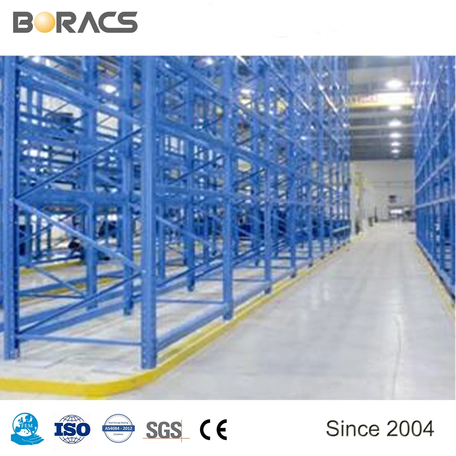 Heavy Duty OEM Industrial Very Narrow Aisle Warehouse Pallet Rack, Factory Experienced Steel Storage Pallet Rack