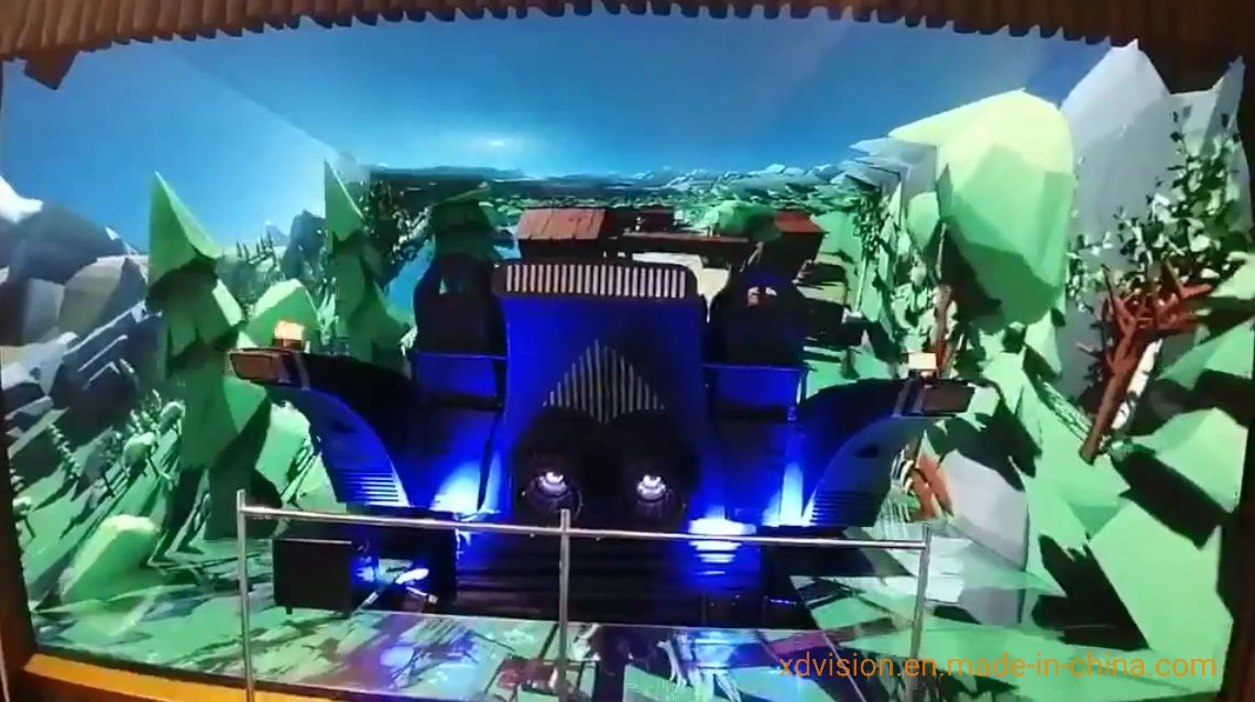 Immersive Stage VFX 3D VR XR Studio Movie Time Tunnel 3D Material dynamische LED-Videowand