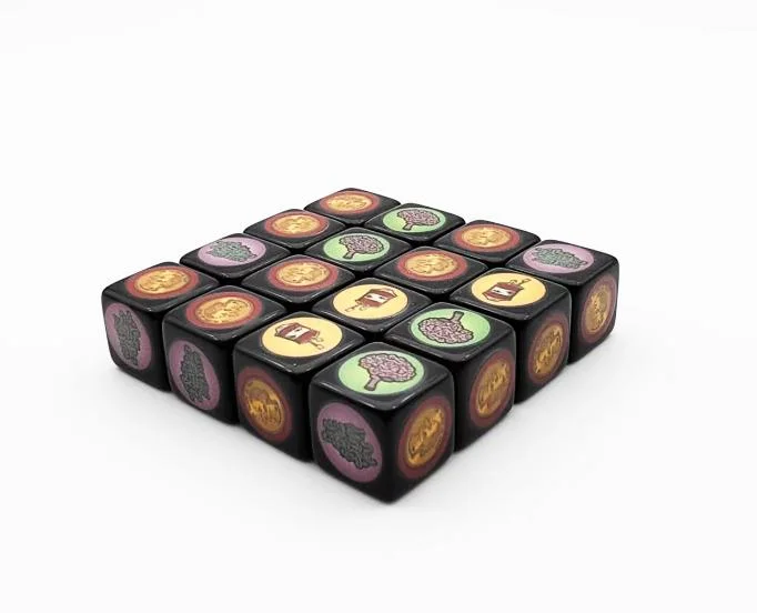 Manufacturers Wholesale/Supplier Custom Logo or DOT Square Corner Acrylic Dice Game Dice