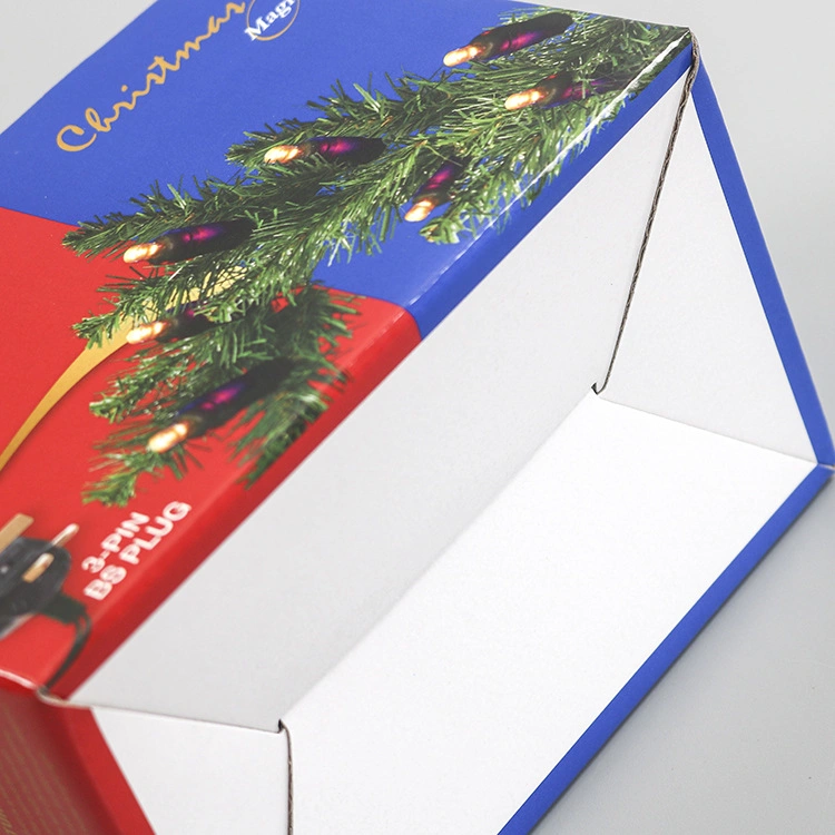 E-Corrugated Packaging Customized Printed Outer Packing with Open Window for Bottle Packaging