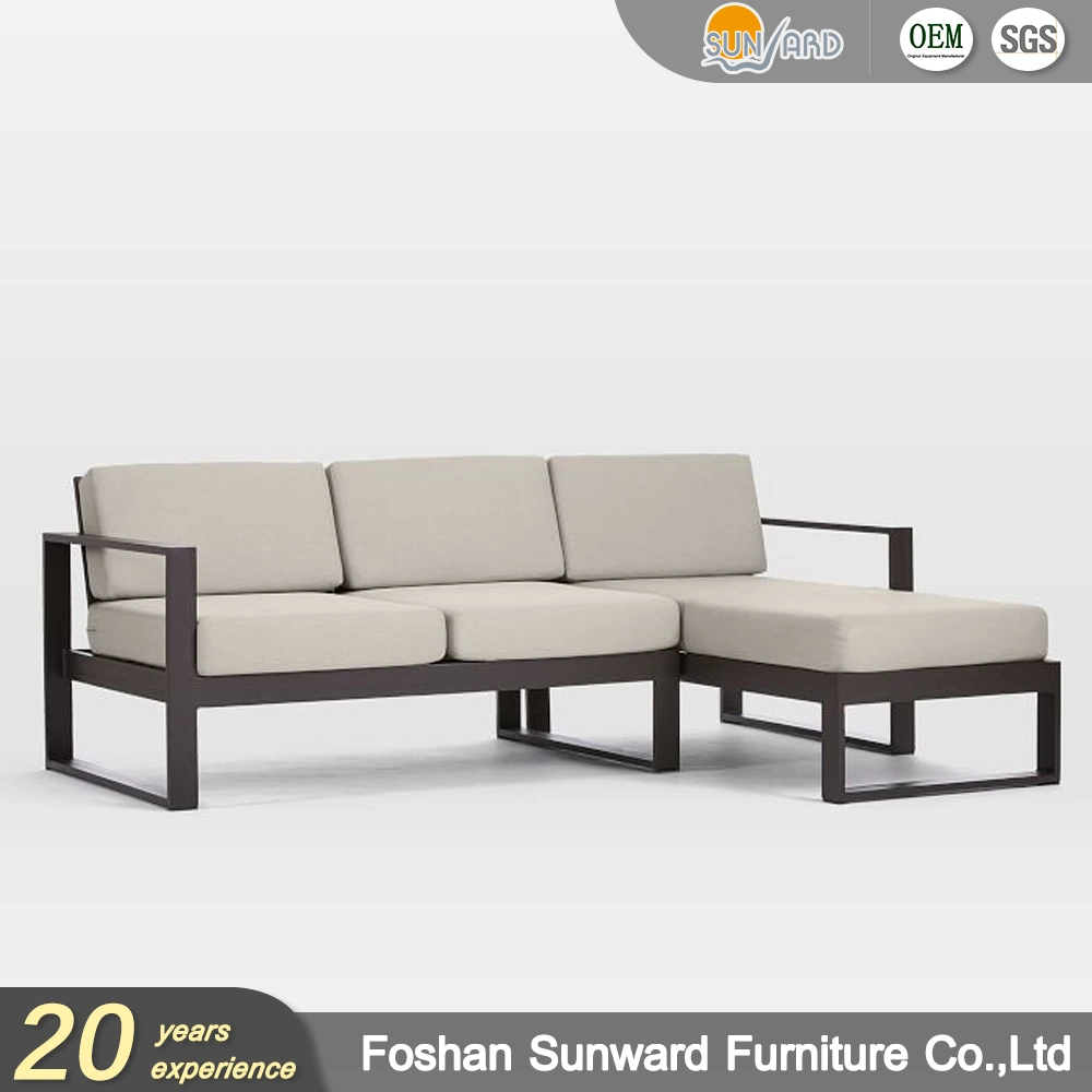 Индивидуальный алюминиевый сад Многофункциональный лаунж-диван-кровать Софа-кресло Мебель
