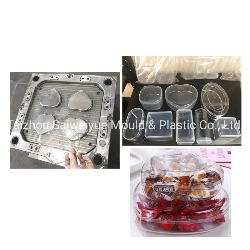 Acrylic Food Storage Container Mold Plastic Biscuits Round Package Barrel Injection Mould