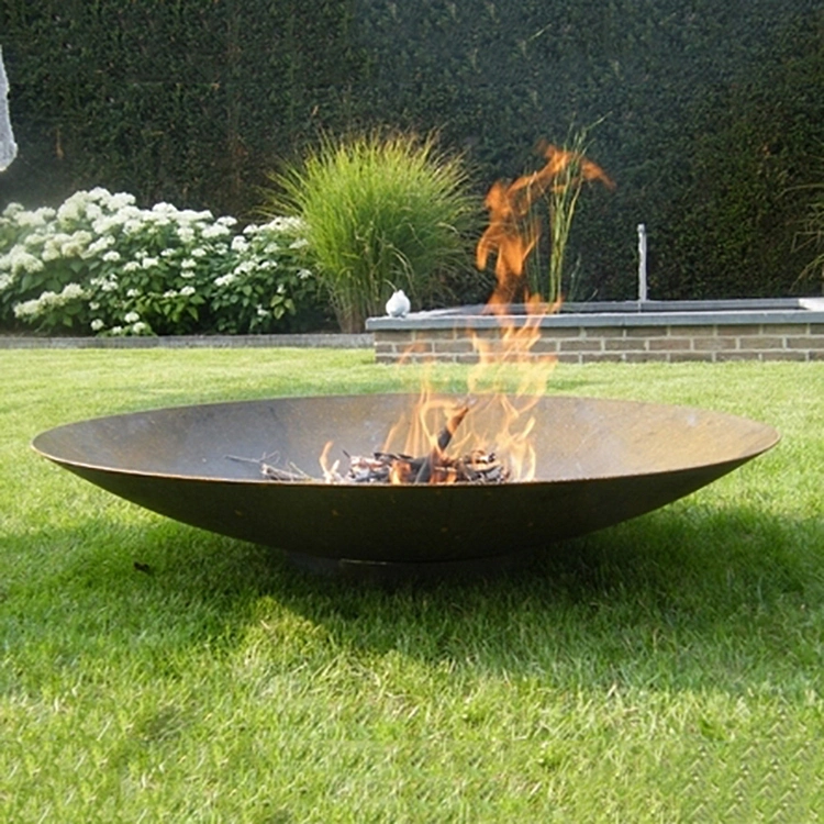 Corten Steel Flat Metal Aquecimento Fire Pit Garden Brazier