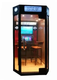 Mini KTV Coin Operated Karaoke Booth Mini Singing Machine