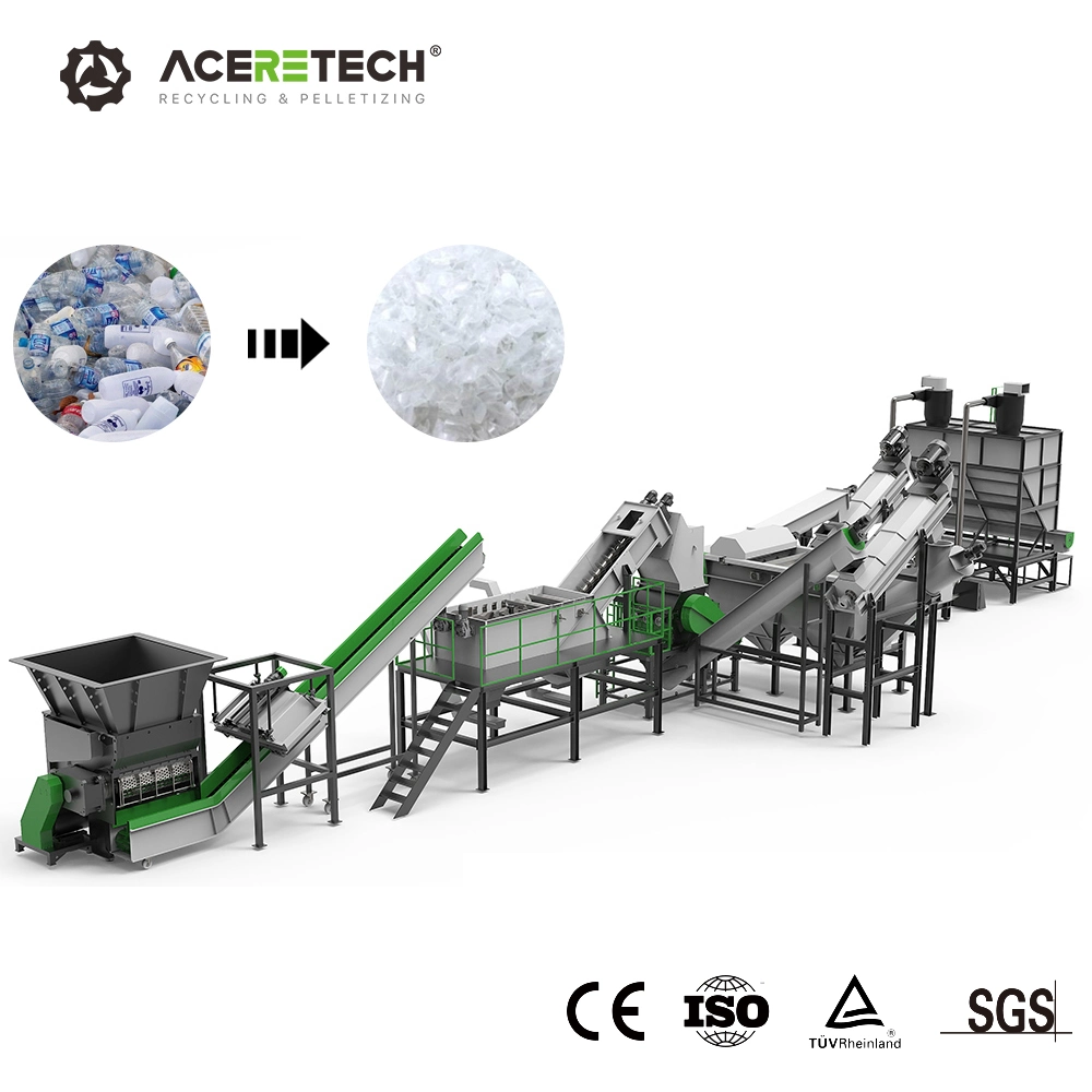 Quality Assurance Waste Plastic Pet Bottles Washing Recycling Line with Drying Machine