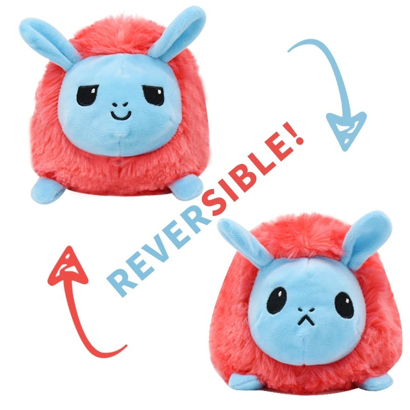 Volteo de doble cara reversible de peluche juguete de peluche suave Plush Alpaca