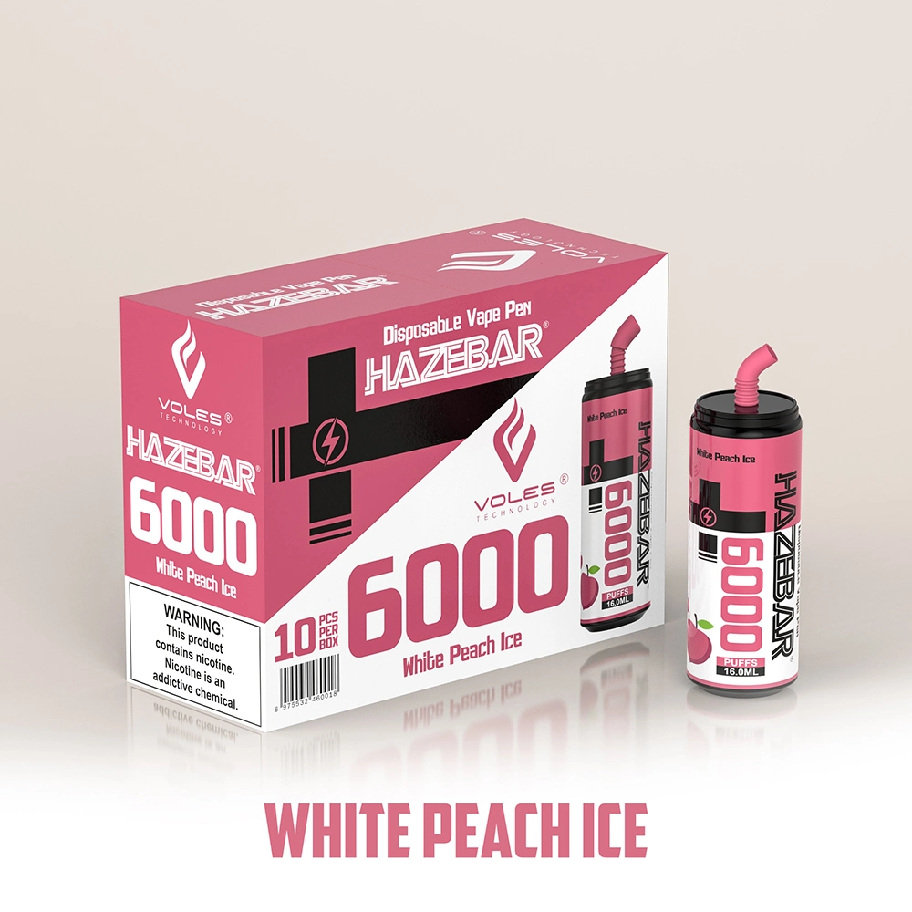 Nuevo mayorista desechables Vape Pod Pen 12 sabores Puff Plus Hazebar 6000 inhalaciones vendiendo el producto caliente