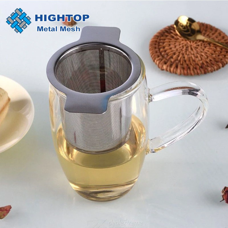 Reusable Fine Mesh Stainless Steel Loose Leaf Tea Infuser Metal Filter with Double Handle