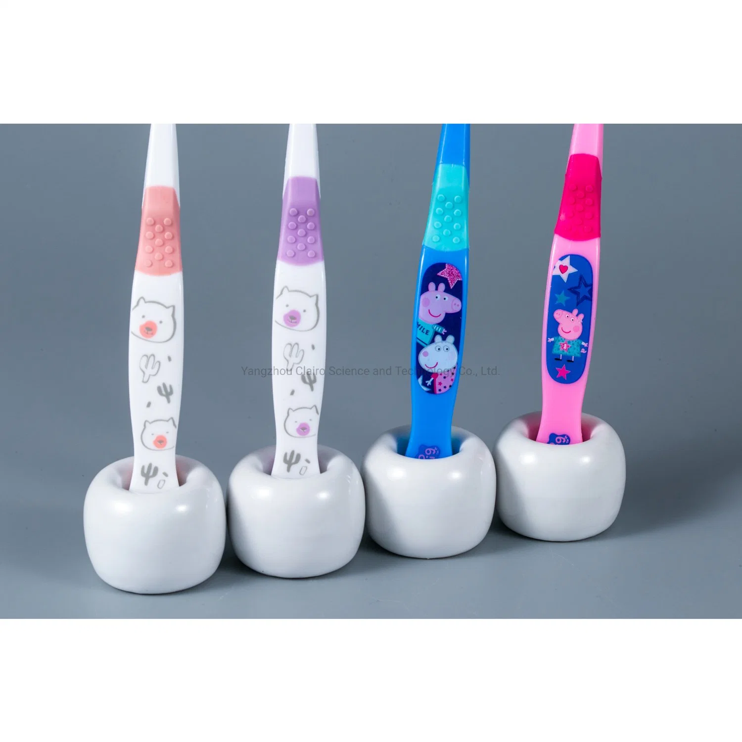 OEM Logo Thermal Transfer Kid Toothbrush with on Time Delivery