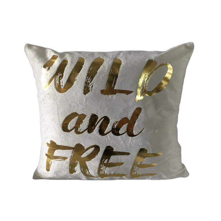 Black and White Bronzing Cushion Pillow