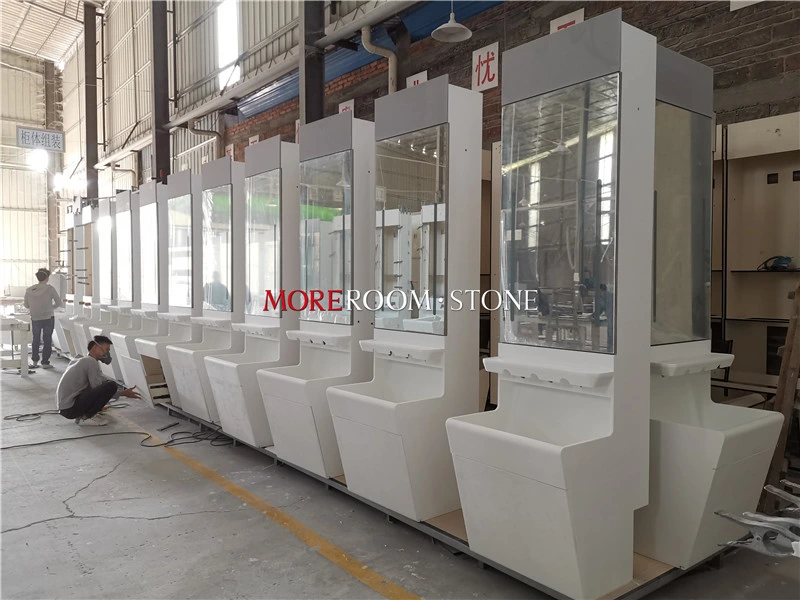 تخصيص العينة OEM ODM 6 مم 12 مم Pure White Corian Acrylic سطح الحمام سطح منضدة خشبية صلبة ذات صفائح خشبية ألواح رفع الورق