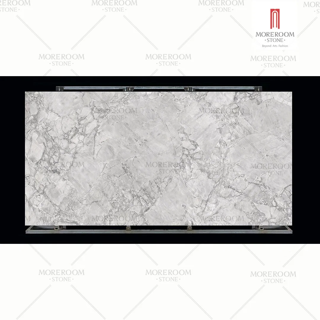 High quality/High cost performance  Wholesale/Supplier Calacatta Grey 3200*1600mm Large Format Tile Sintered Stone Slab Flooring