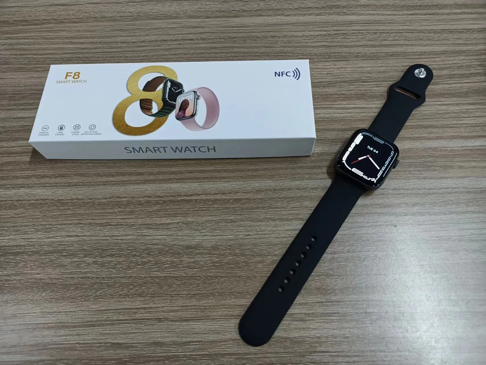 Venta al por mayor de fábrica Smartwatch serie 8 45mm Watch8 dispositivos portátiles NFC Smart Watch de alto rendimiento