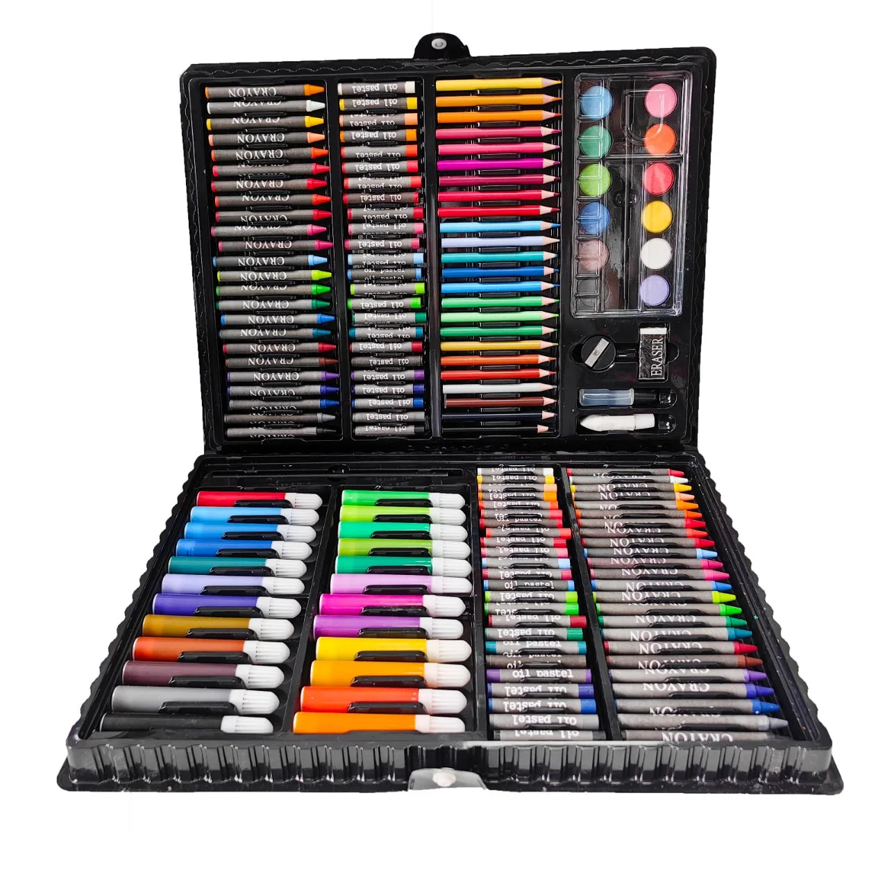 168 PCS Kids Children Color Pencil, Crayon Oil Pastel Painting Drawing Tool Art Supplies Stationery Set