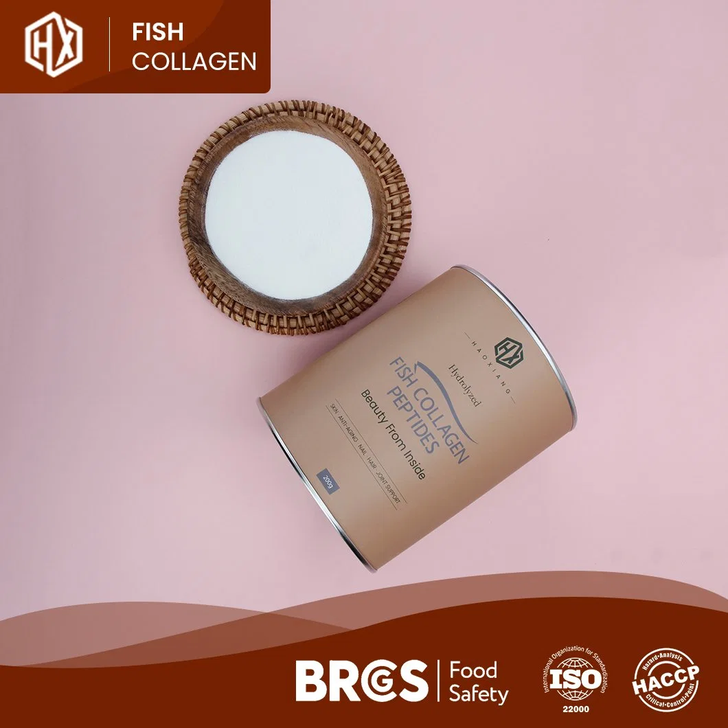 مجموعة هاوكسيانغ بالجملة Collagen Protein Pepide Set Marine Tilapia Scale Collagen مسحوق الفلفل الطعام درجة الطعام والجلود البحرية من الكولاجين مطحون بالماء جيلاتين