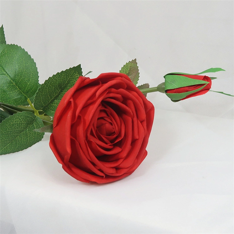 Wholesale High Simulation Faux Artificial Silk Roses Real Touch Flowers