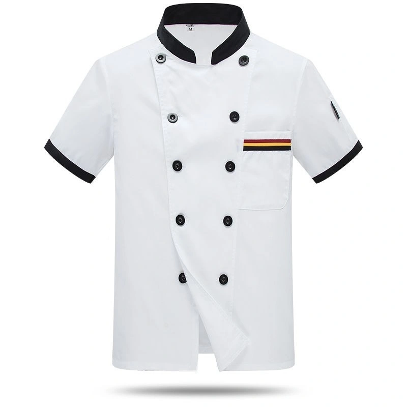 Short Sleeve Chef Clothes Uniform Restaurant Cooking Chef Work Clothes