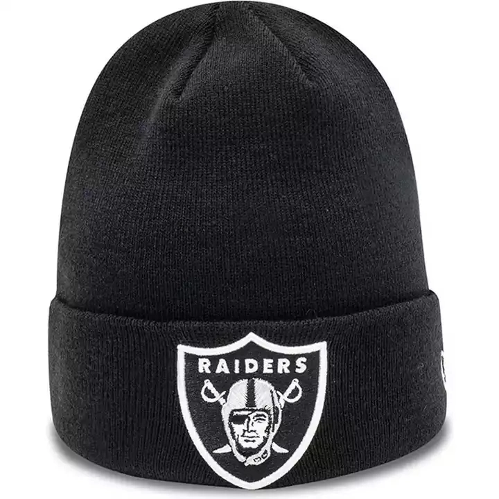 Custom Logo Beanies, Embroidered Rfl Raiders Team Patches Beanie, Winter Hats Caps