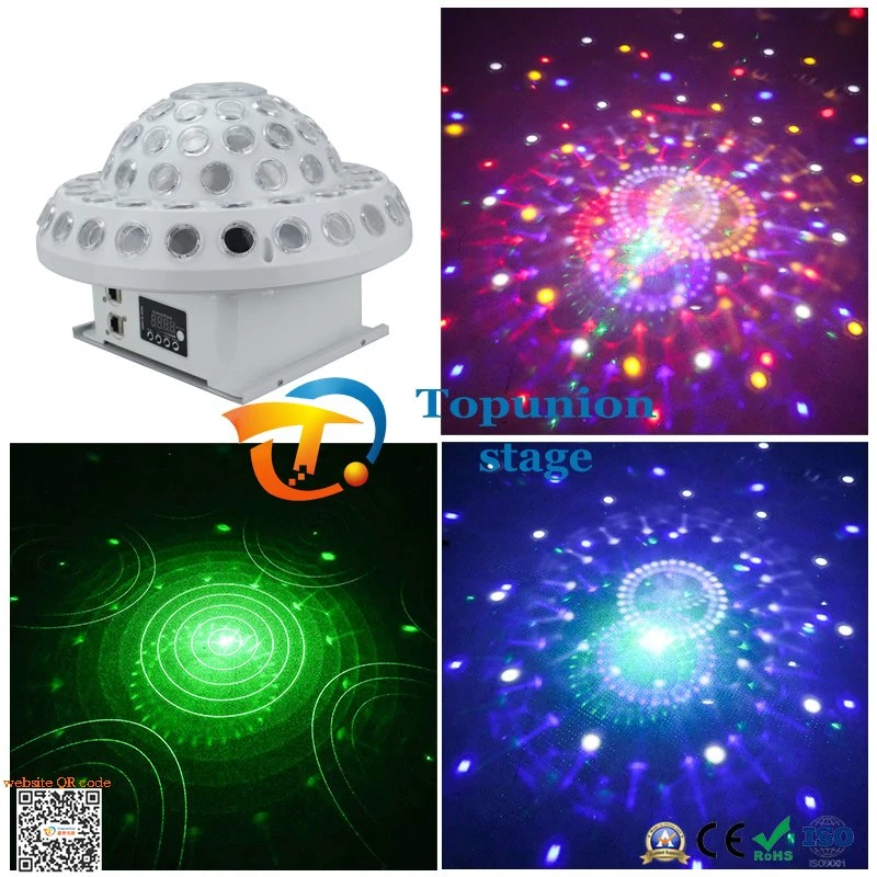 LUMIÈRES COLORÉES À LED lumières laser à contrôle sonore autopropulsées DMX512 Flying Lumière magique