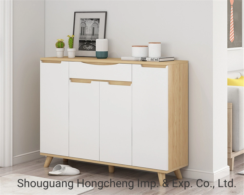 Modern Shoe Cabinet Particle Board Living Furniture