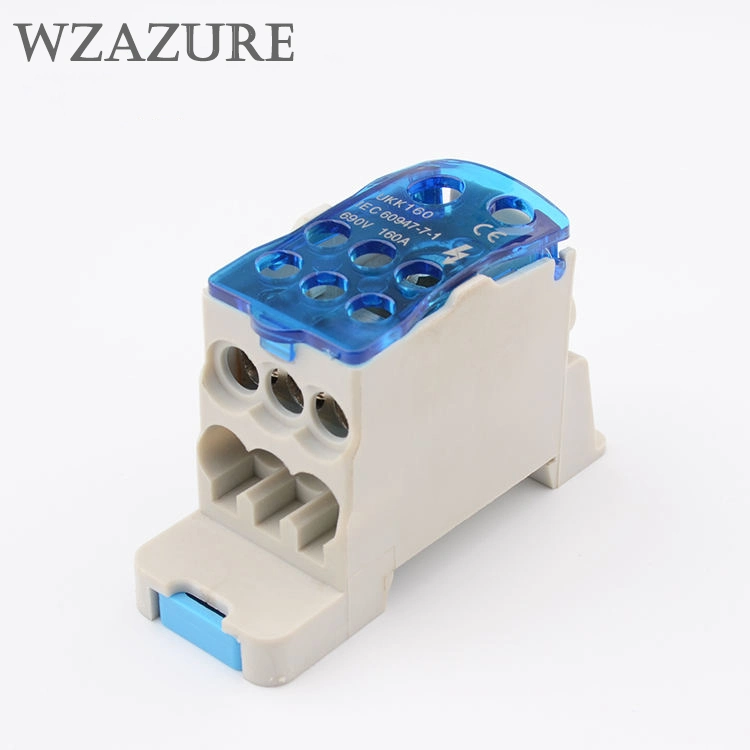 Ukk Series 80A/125A/160A/250A/400A/500A DIN Rail Power Distribution Connection Box Terminal Block