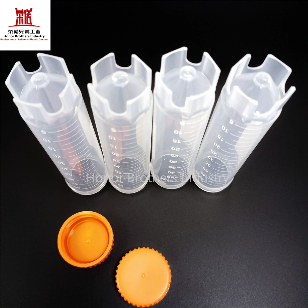 Laboratory Plastic Disposable 50ml PP Reagent Collection Test Tubes with Screw Cap