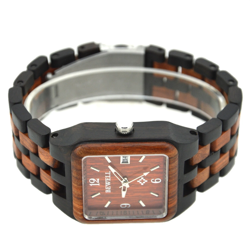 Factory Direct Men′ S Square Wooden Watch
