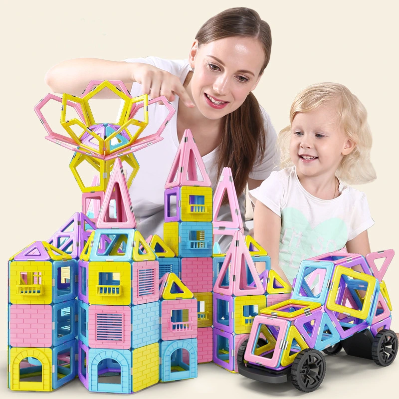 Amazon Hot Sale Educational Building Cube magnetische ABS Kunststoff-Blöcke DIY Magnetic Toys