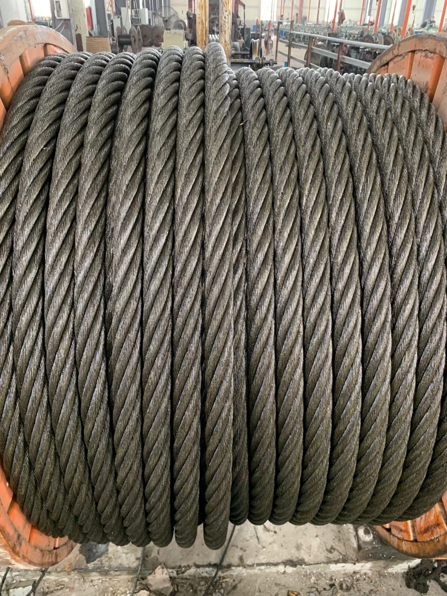 Ungalvanized 6X36sw+FC Steel Wire Rope Wire Cable Ss Stainless High Carbon Steel