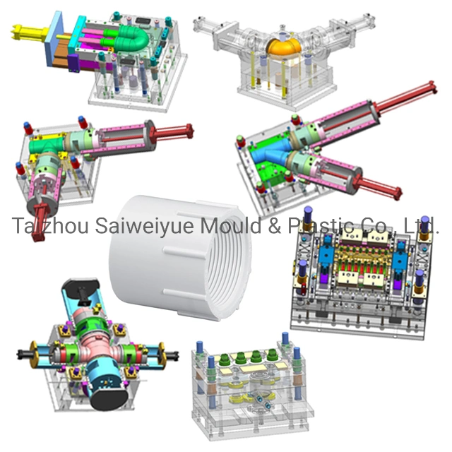 Conexión de tubo de plástico molde de inyección moldeo de tubería PVC roscado hembra Acoplamientos molde