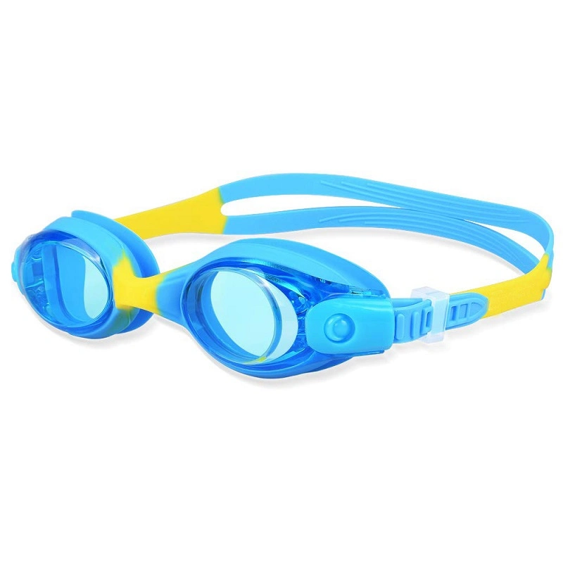 High Quality Junior Kids Colorful Silicone Swimming Goggle Anti Fog UV Protection Quick Adjust Children Swimming Glasses