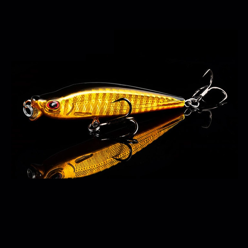 6/7/9cm de profundidad artificial de plástico duro Minnow Pesca señuelos agua salada de cebo