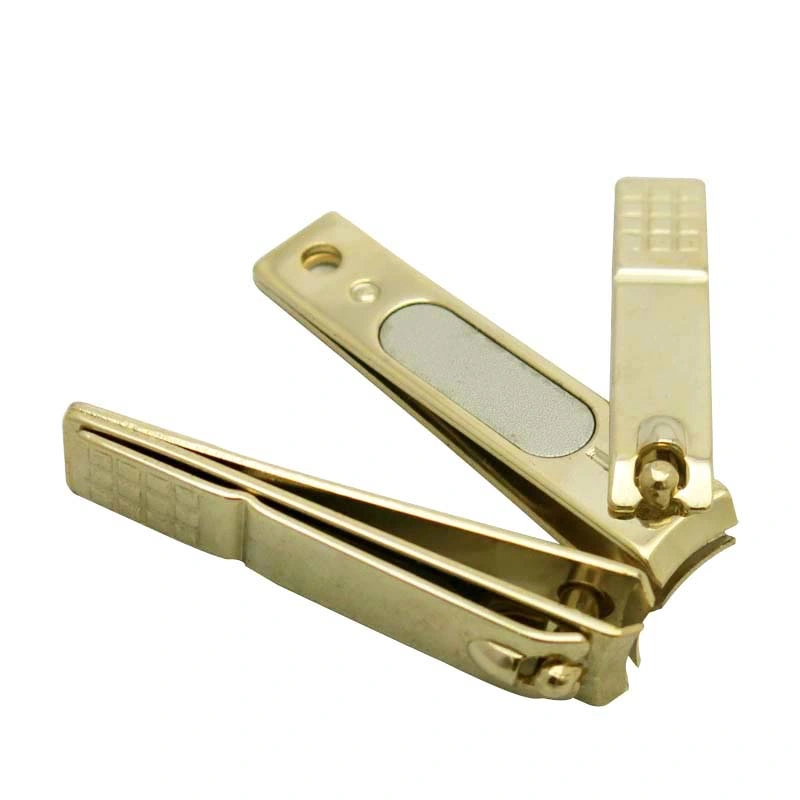 Beauty Products Golden Plating Sharp Edge Middle Fingernail Clippers (621G)