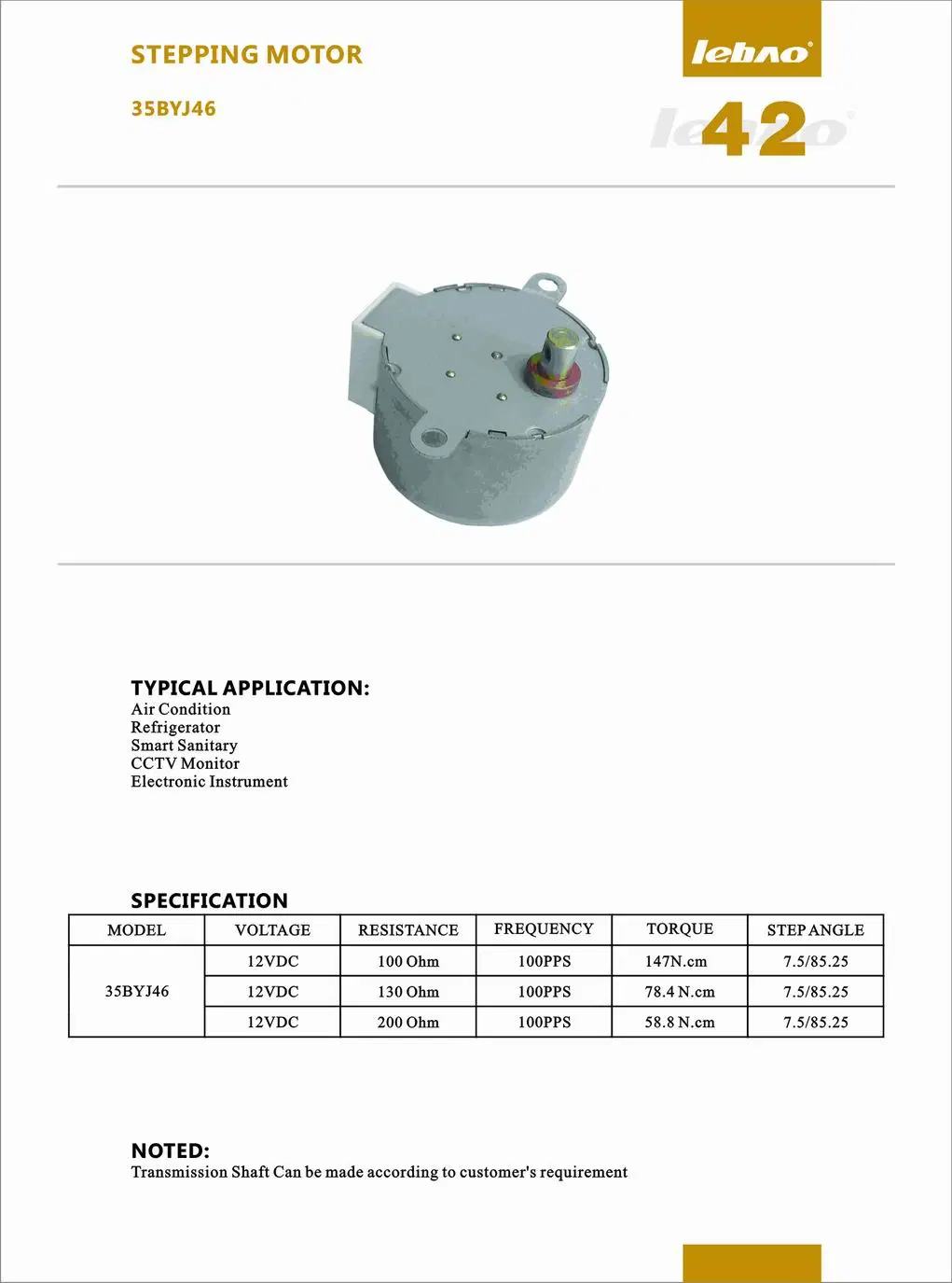 Multiple Use 40-60mm Micro Stepper Motor for Advertising Rotation