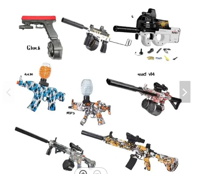 United States Warehouse Direct Shipping Full Auto Splatter Ball Blasters Pistola de gel de tiro AK Toys Electric Gel Ball Blaster Gun