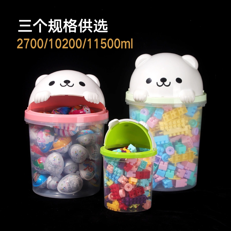 Storage Bucket Snacks Bucket PP Plastic Bucket Jelly Packaging