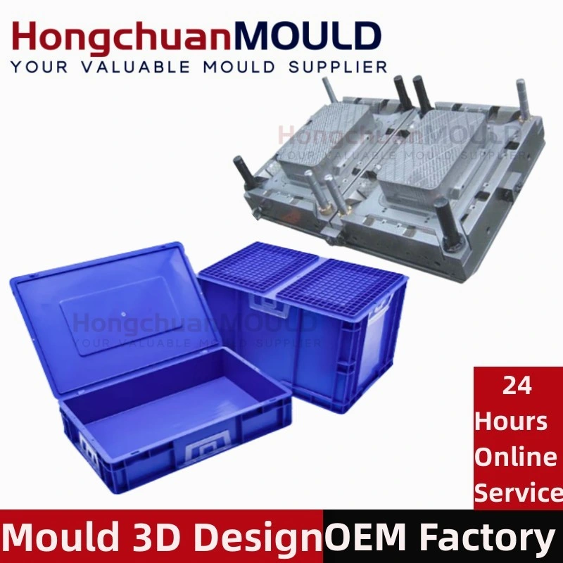 Stackable Plastic Turnover Box Industrial Plastic Crates Injection Mould