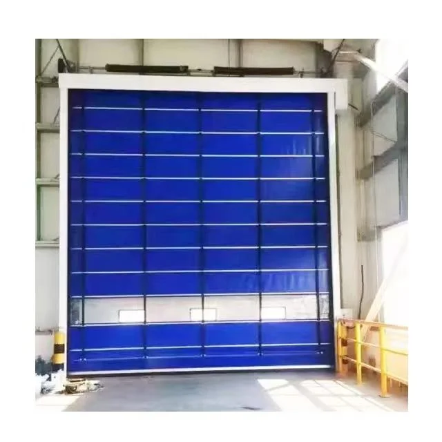 China PVC Rolling Shutter Fast Folding Puerta de apilamiento de alta velocidad