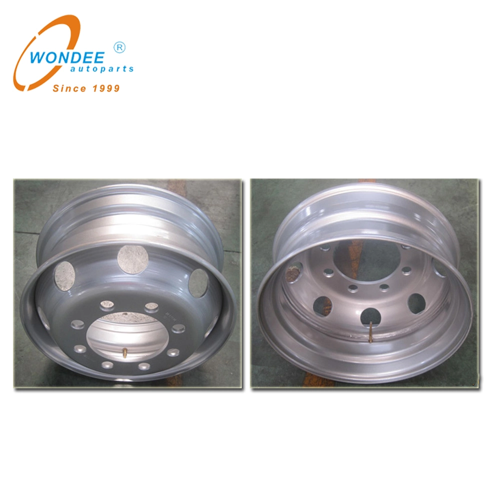 8.5-20 Tube Steel Wheel Rim for Heavy Duty Truck Trailer Parts