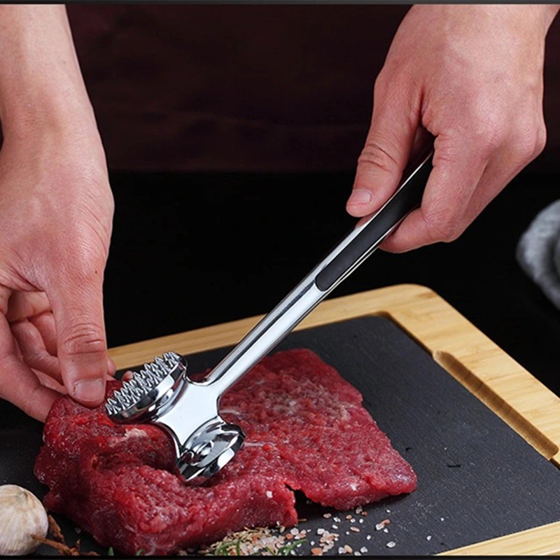 Cocina Garros Acero inoxidable Doble cara martillo de carne de carne Knock Herramientas