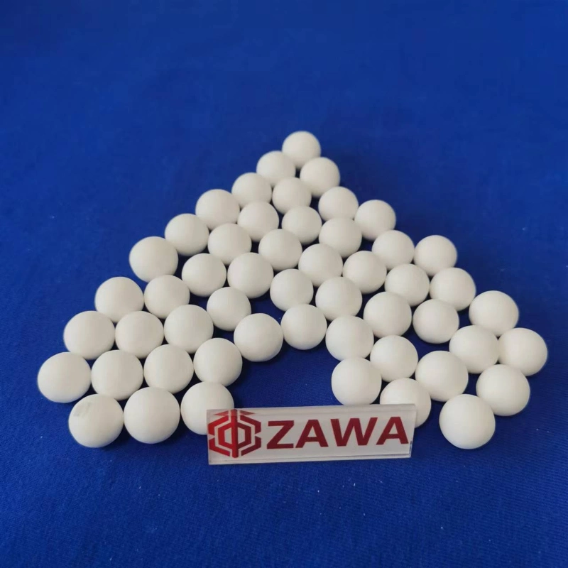 Inert Alumina Ceramic Ball Support Ball for Reaction Tower with Acid and Alkali Resistance High Temperature Resistance