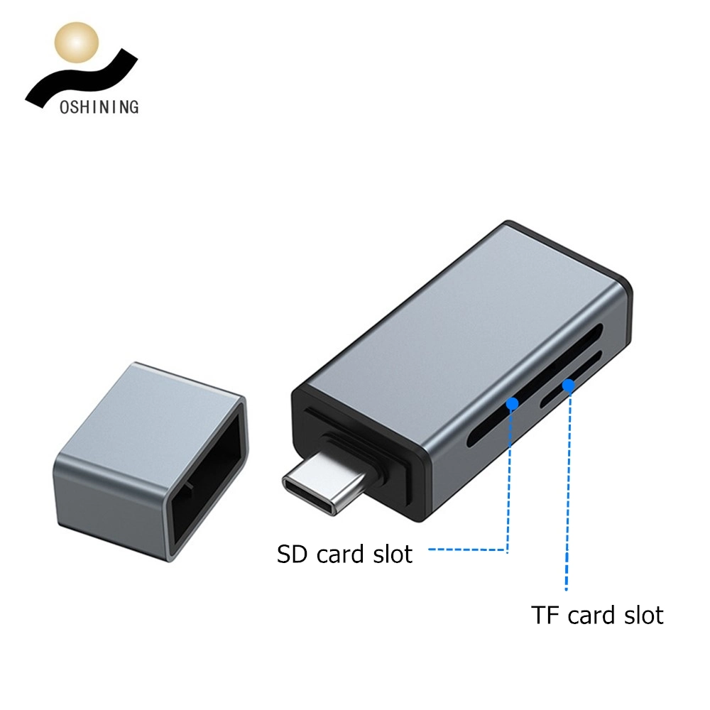 Mettalit 3.0 Alta Velocidade de Tipo C para Micro SD / leitor de cartão SD 2 em 1