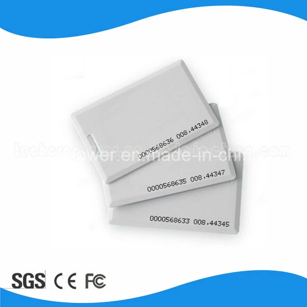 PVC 125kHz Tk4100 RFID Card White Color Thick Blank Card