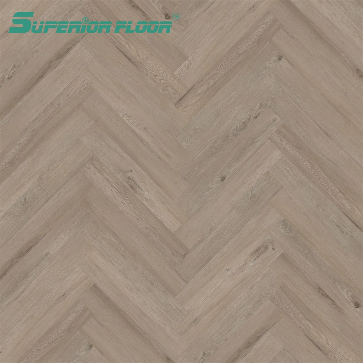 Easy & Quick Installation Lvt PVC Vinyl Herringbone Parquet Floor for Bedroom, Kitchen, Basements