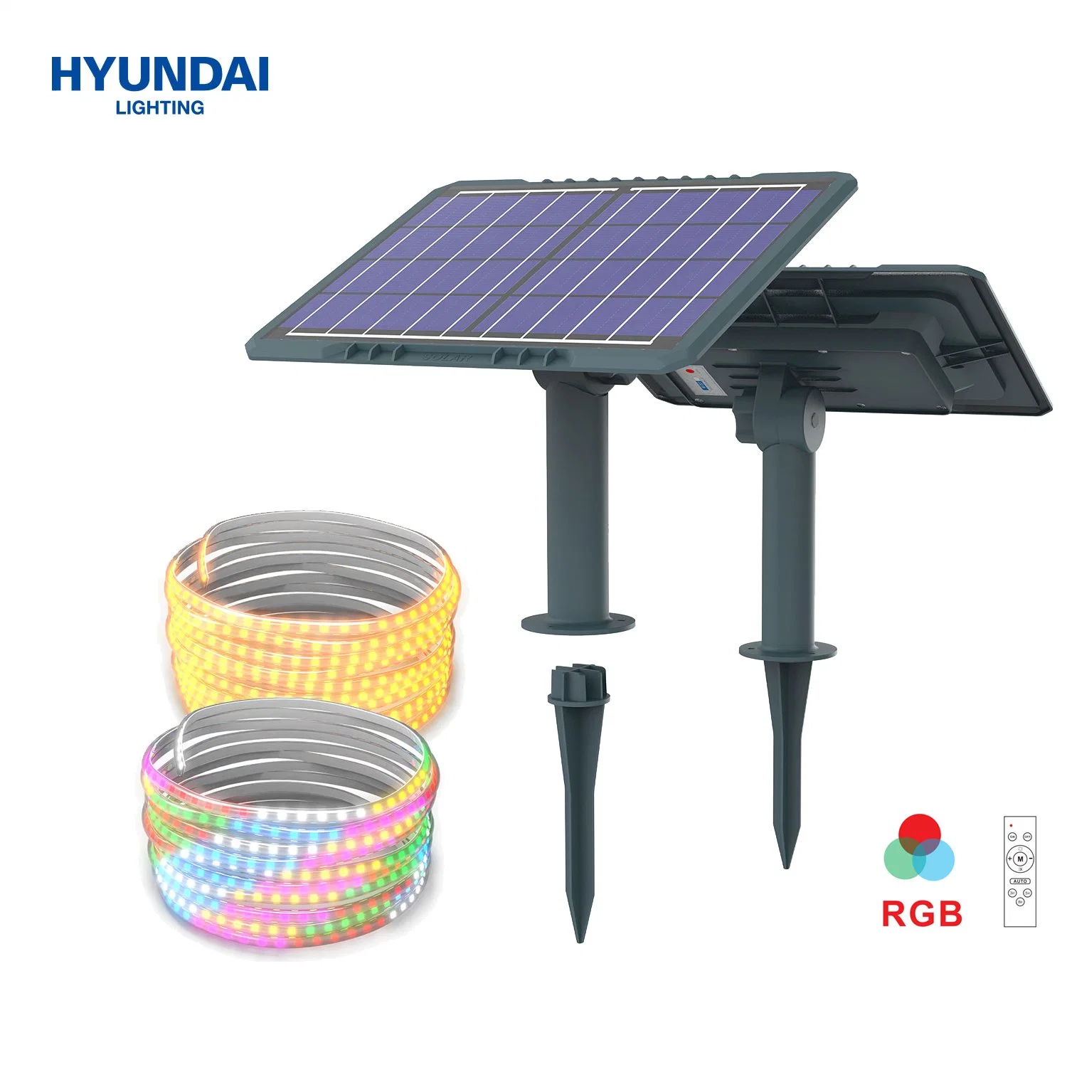 Hyundai Großhandel Outdoor IP65 Flexible Dekoration RGB LED Streifen Solar Ampel