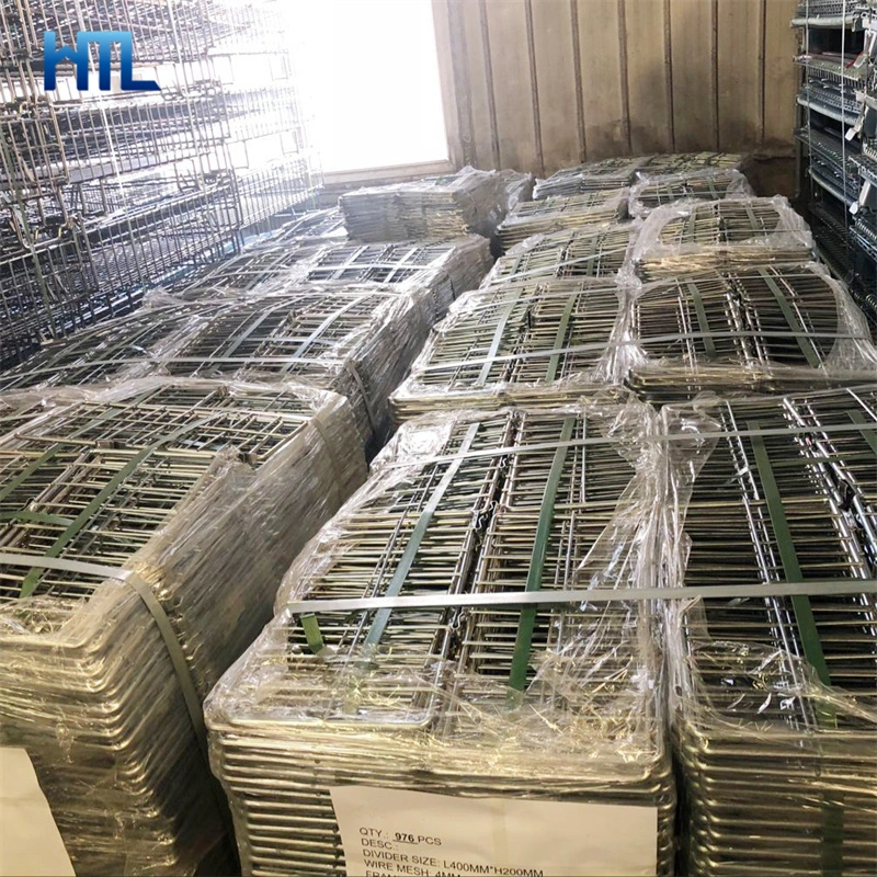 Snap in Warehouse Steel Shelf Pallet Rack Wire Dividers for Deck