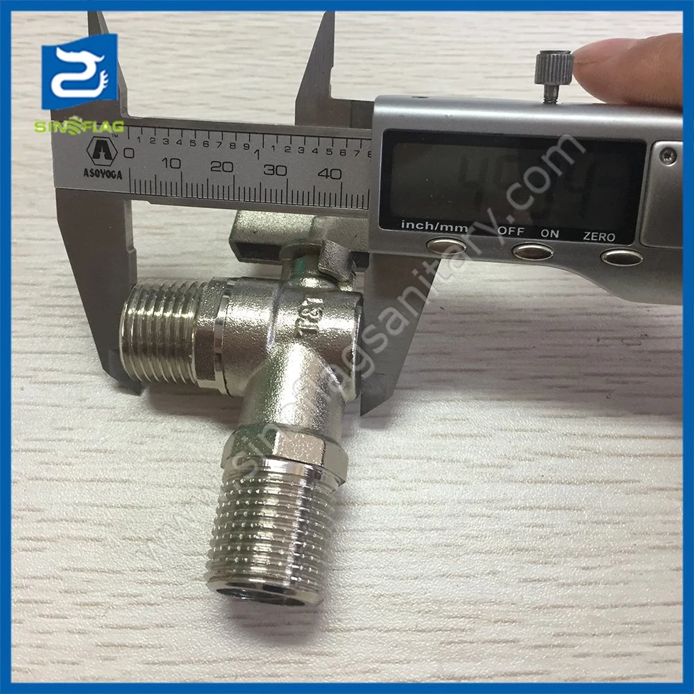 Plumbing Material Nickel Bathroom Toilet Brass Water Angle Valve